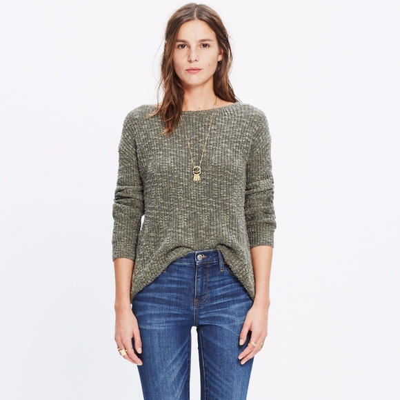 Madewell Sweaters - Madewell Olive Chunky Sweater